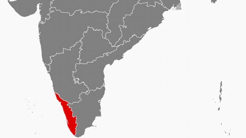 Location of Kerala in India. Source: Wikipedia Commons.