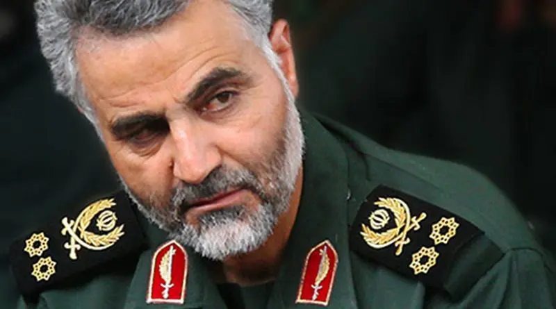 Iran's Qasem Soleimani- commander of Quds Force of Army of the Guardians of the Islamic Revolution (IRGC). Photo by Sayyed Shahab o Din Vajedi, Wikipedia Commons.
