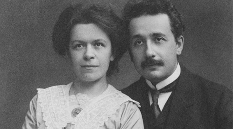 Mileva Maric-Einstein with her husband Albert. Photo: Wikimedia Commons.