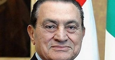 Egypt's Hosni Mubarak. Photo Credit: Presidenza della Repubblica, Wikipedia Commons.