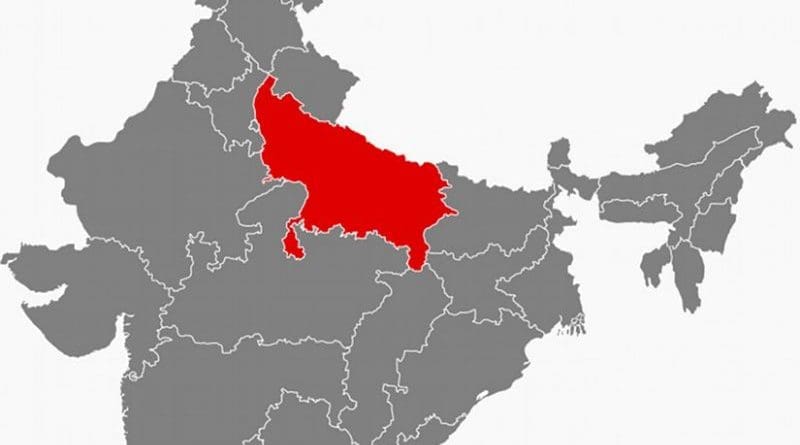 Location of Uttar Pradesh in India. Source: Wikipedia Commons.