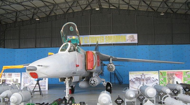 A Mig-27 of Sri Lanka's No. 12 Squadron. Photo by Chamal Pathirana, Wikiepedia Commons.