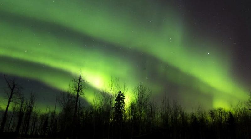 This is a picture of the Northern Lights. Credit University of Bath