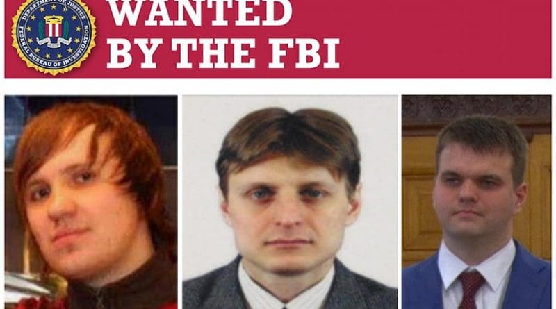 FBI Wanted Poster for Russia hackers. Photo Credit: FBI