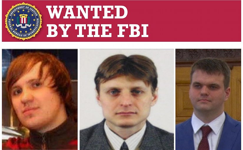 FBI Wanted Poster for Russia hackers. Photo Credit: FBI