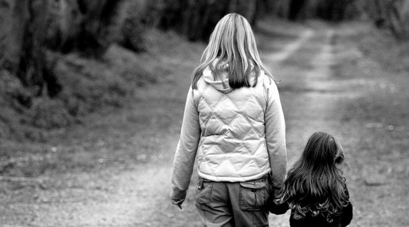 Mother and daughter.