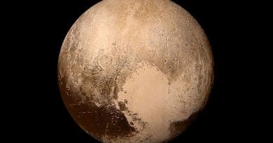 Pluto. Photo Credit: NASA / Johns Hopkins University Applied Physics Laboratory / Southwest Research Institute, Wikipedia Commons.