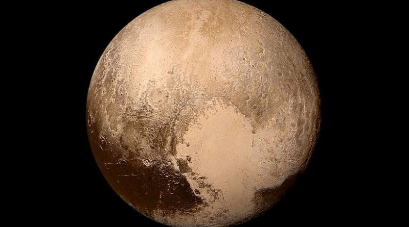Pluto. Photo Credit: NASA / Johns Hopkins University Applied Physics Laboratory / Southwest Research Institute, Wikipedia Commons.