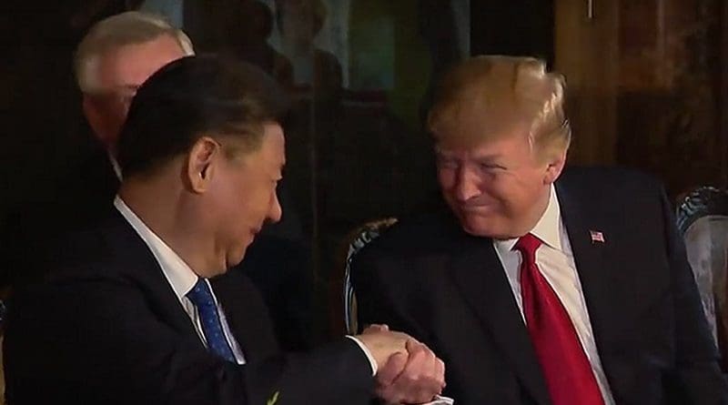 US President Donald Trump and China's President Xi Jinping. Photo Credit: White House video screenshot.