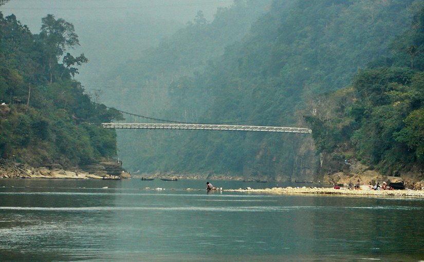 Zero point at Zuflong, Sylhet, Bangladesh border with Indian state of Meghalaya. Photo by Mahmudur Rahman Mithun, Wikipedia Commons.