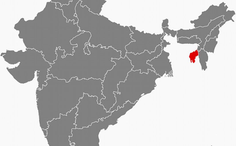 Location of Tripura in India. Source: Wikipedia Commons.