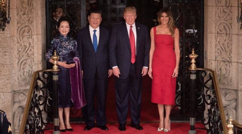 China's President Xi Jinping and his wife Madame Peng Liyuan with US President Donald Trump and First Lady Melania Trump. Photo Credit: White House.