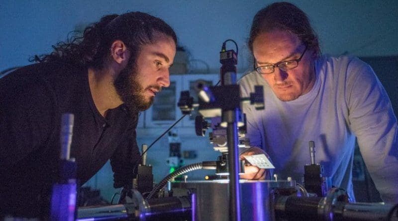 Prof Jonathan Coleman and team have fabricated printed transistors consisting entirely of 2-dimensional nanomaterials for the first time. Credit AMBER, Trinity College Dublin