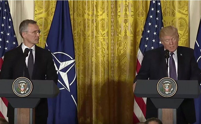 NATO Secretary General Jens Stoltenberg and the President of the United States, Donald Trump. Photo Credit: White House/NATO.