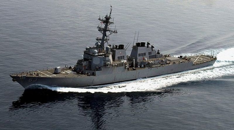 The guided-missile destroyer USS Stethem. Photo by Gabriel S. Weber, U.S. Navy,