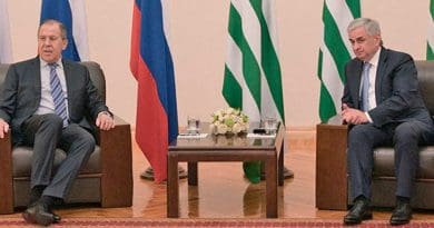 Russia's Foreign Minister Sergey Lavrov meets with President of the Republic of Abkhazia Raul Khadjimba. Source: Russian Foreign Ministry.