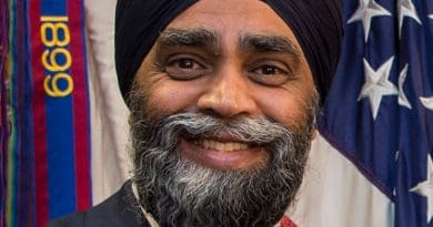 Canada’s Minister of Defense Harjit Sajjan. DOD photo by Air Force Tech. Sgt. Brigitte N. Brantley