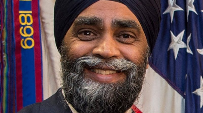 Canada’s Minister of Defense Harjit Sajjan. DOD photo by Air Force Tech. Sgt. Brigitte N. Brantley