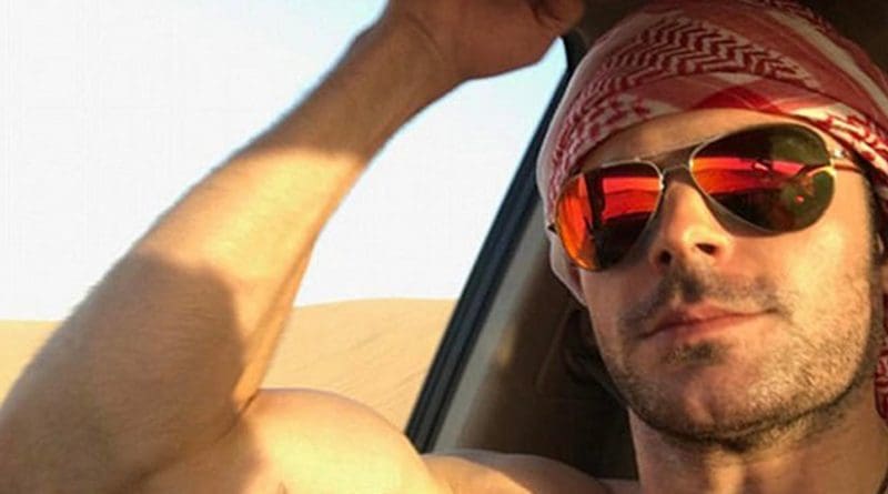 Zac Efron. Photo via Arab News.
