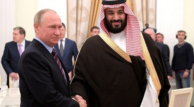 Russia's President Vladimir Putin meets Deputy Crown Prince and Defence Minister of Saudi Arabia Mohammad bin Salman Al Saud. Photo Credit: Kremlin.ru