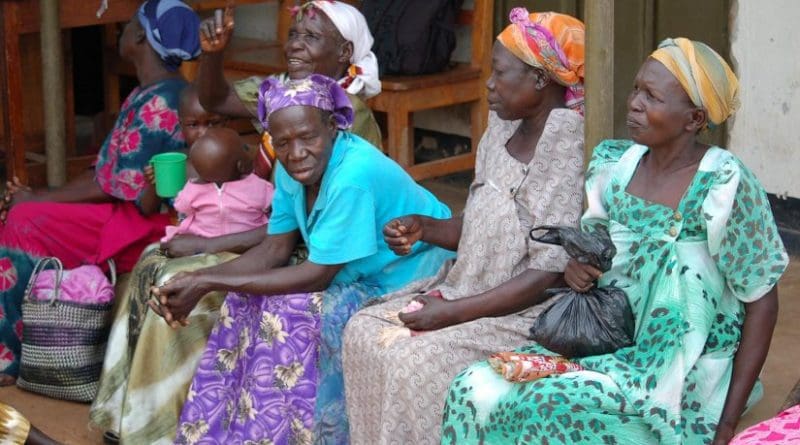 Ugandan women in a savings group are pictured. Credit Cameron Breslin
