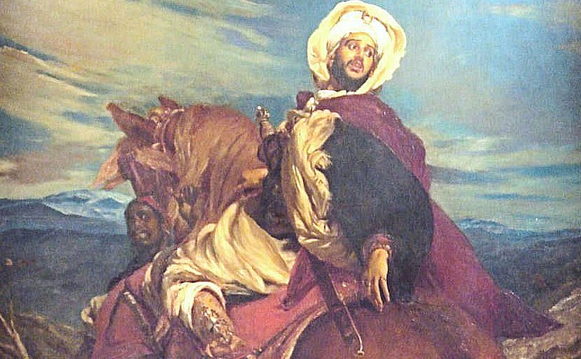 The farewells of King Boabdil at Granada (Les Adieux du roi Boabdil à Grenade), Alfred Dehodencq (1822–1882).