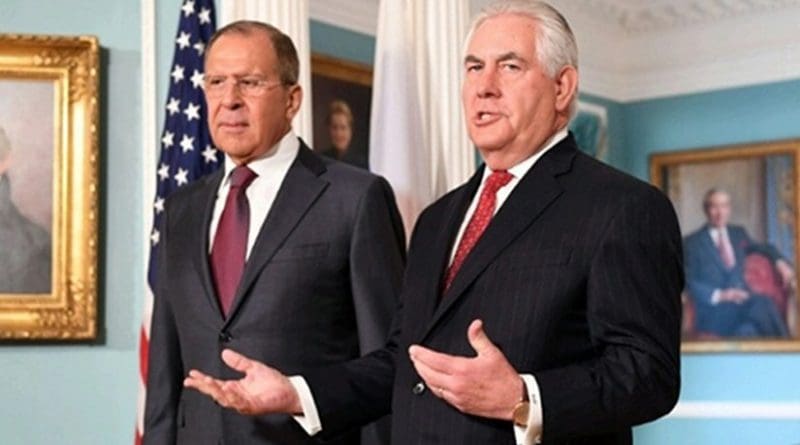 US State Secretary Rex Tillerson met with Russian Foreign Minister Sergey Lavrov. Photo Credit: US State Department.