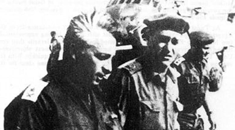 Major-General Ariel Sharon during the Battle of Abu-Ageila. Taken from "Key to the Sinai, The Battles for Abu-Ageila in the 1956 and 1967 Arab-Israeli Wars" In: Combat Studies Institute, Research Survey no.7 by G.W. Gawrych. Wikipedia Commons.