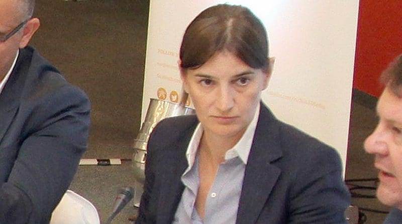 Serbia's Ana Brnabic. Photo Credit: mediaportal.vojvodina.gov.rs, Wikipedia Commons.