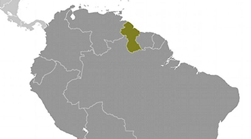 Location of Guyana. Source: CIA World Factbook