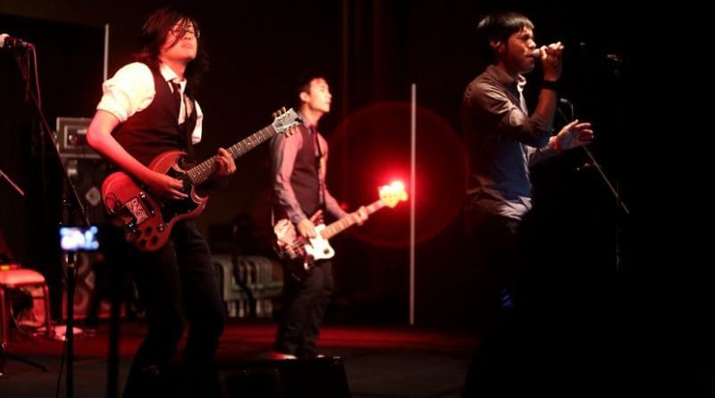 Music group 'The Slants'. Photo by Gage Skidmore, Wikipedia Commons.