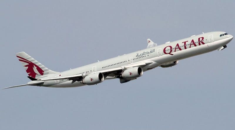 A Qatar Airways Airbus A340-600. Photo by Konstantin von Wedelstaedt, Wikipedia Commons.