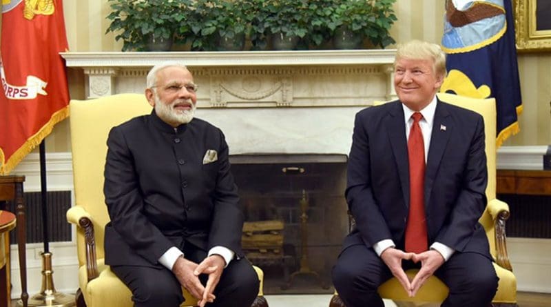 India's PM Narendra Modi meets with US President Donald Trump at White House. Photo Credit: India's PM Office.