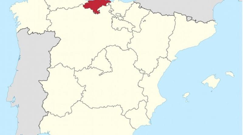 Location of Cantabria in Spain. Source: WIkipedia Commons.