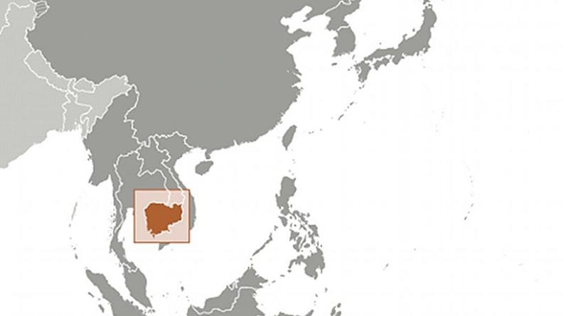 Location of Cambodia. Source: CIA World Factbook.