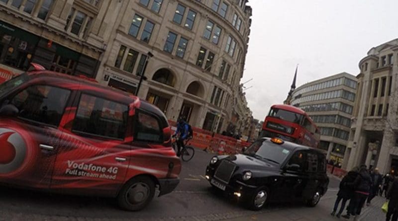 traffic taxis London United Kingdom