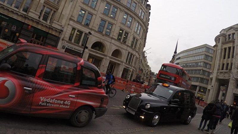 traffic taxis London United Kingdom