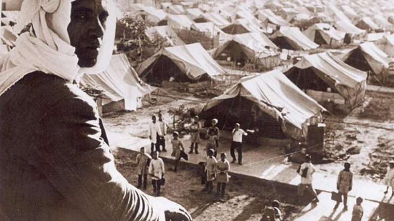 Nakba 1948 Palestine - Jaramana Refugee Camp, Damascus, Syria. Photo Credit: PD-Syria, Wikimedia Commons.