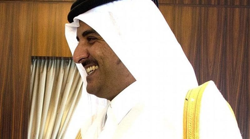 Qatar's Sheikh Tamim bin Hamad Al Thani. Photo by Chuck Hagel, Wikimedia Commons.