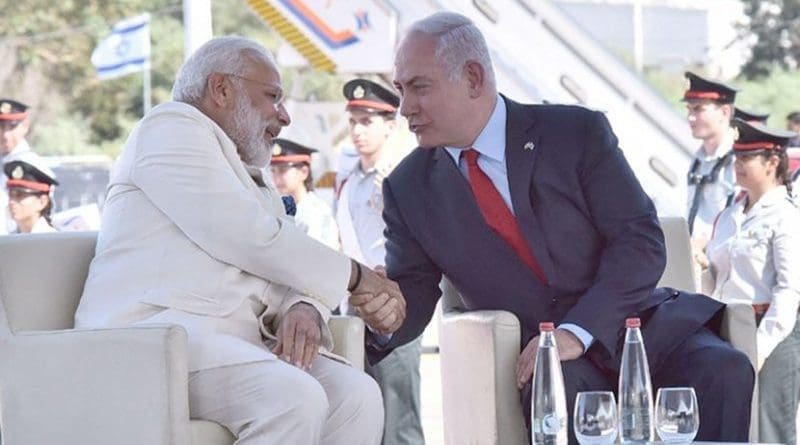 India's Prime Minister Narendra Modi and Israel's Prime Minister Benjamin Netanyahu. Photo Credit: India PM Office.