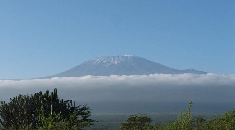 File photo of Mount Kilimanjaro in Tanzania. It is the highest mountain in Africa, and rises approximately 4,900 metres (16,100 ft) from its base to 5,895 metres (19,341 ft) above sea level.
