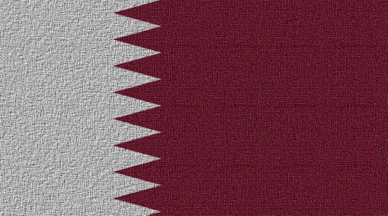 Flag of Qatar.