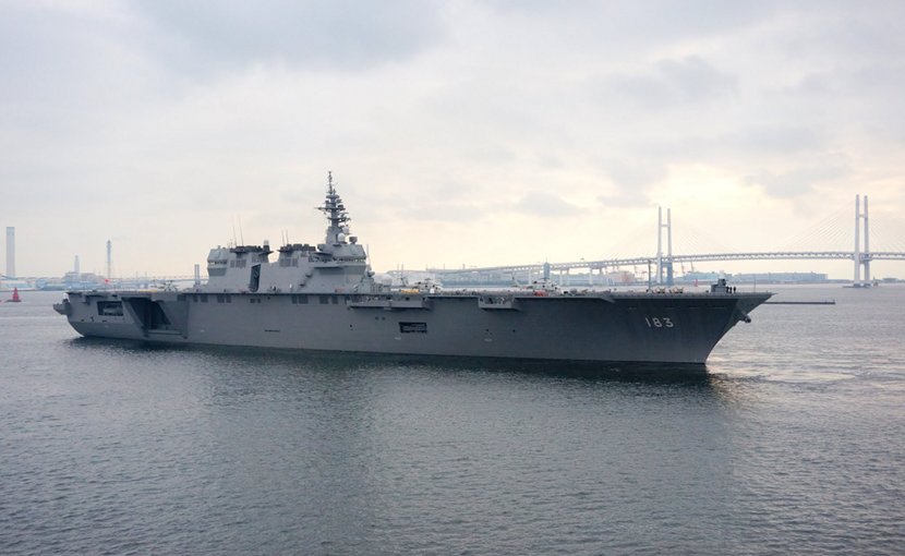 Japan's helicopter destroyer JS Izumo. Photo: Wikipedia Commons.