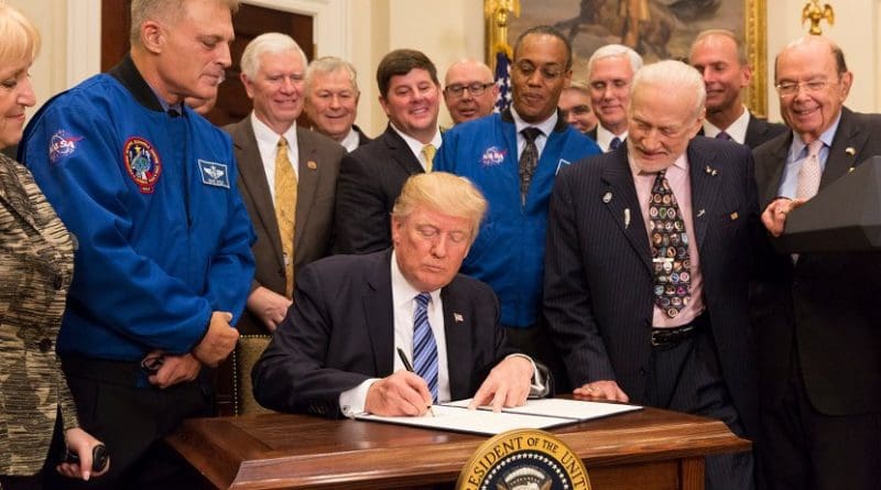 President Trump issues Executive Order on Reviving the National Space Council. Photo Credit: White House.