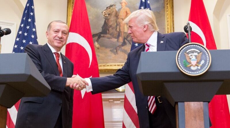 US President Donald Trump and President Recep Erdoğan give a joint statement in the Roosevelt Room at the White House, Tuesday, May 16, 2017 in Washington, D.C. (Official White House Photo by Shealah Craighead).