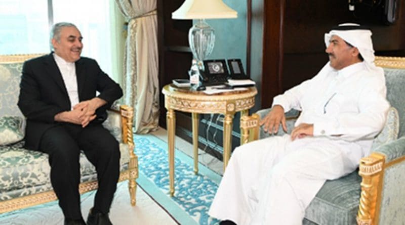 Foreign Ministry Secretary General Dr. Ahmed bin Hassan Al Hammadi meets with HE Iranian Ambassador to Qatar Mohammad Ali Sobhani. Photo Credit: Qatar Foreign Ministry.