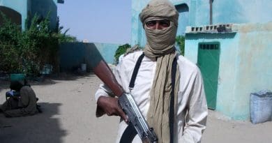 Al-Qaeda militant in Sahel. Photo Credit: Magharebia, Wikipedia Commons.