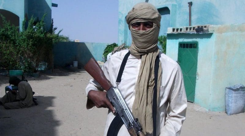 Al-Qaeda militant in Sahel. Photo Credit: Magharebia, Wikipedia Commons.