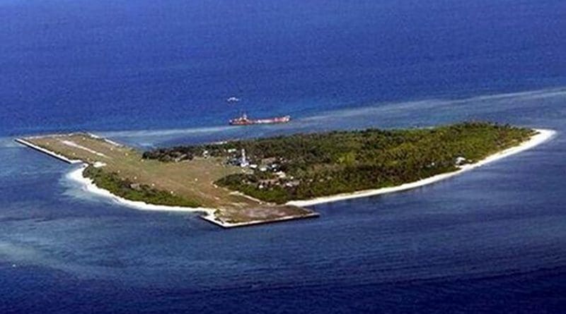 Disputed Pag-asa (Thitu) Island by China and the Philippines in Spratly Islands.