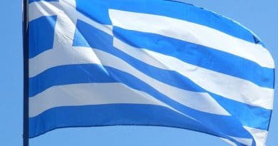 Greece's flag.